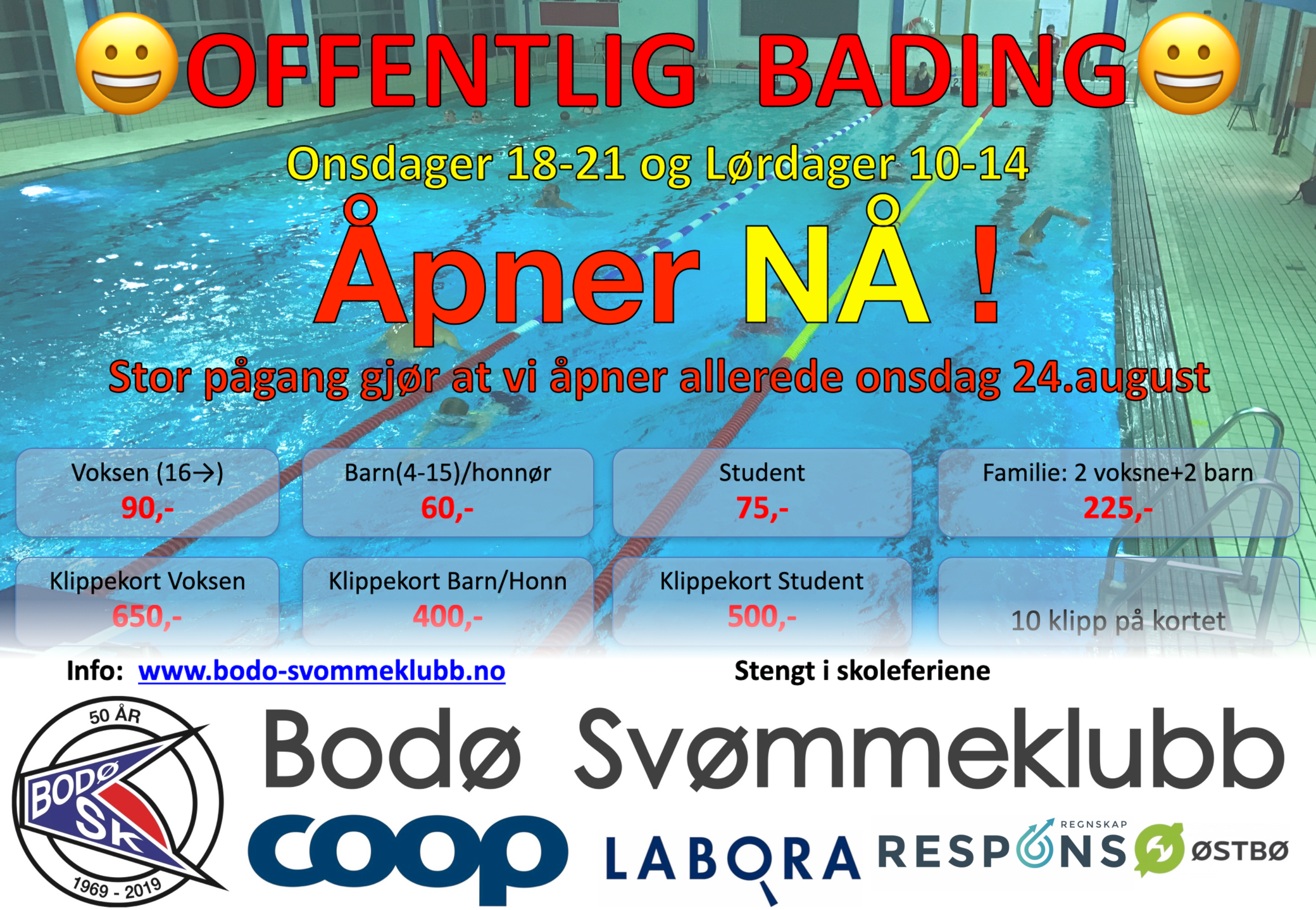 Stor etterspørsel: Vi åpner for offentlig bading NÅ !